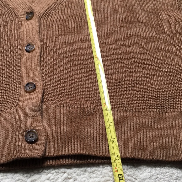Cropped Brown Knit Cardigan | H&M - Picture 5 of 10